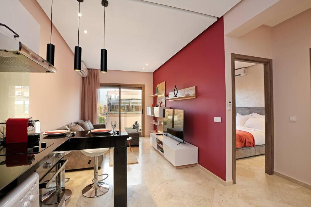 Elegant And Brand New Appart In Hypercenter Of Marrakech มาร์ราเกช ภายนอก รูปภาพ
